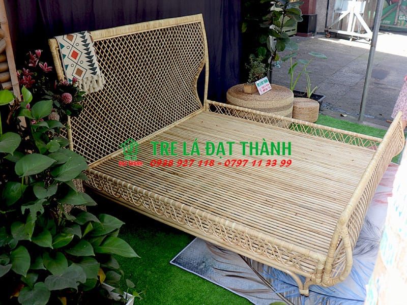 Giường Mây Tre Đan - GM005